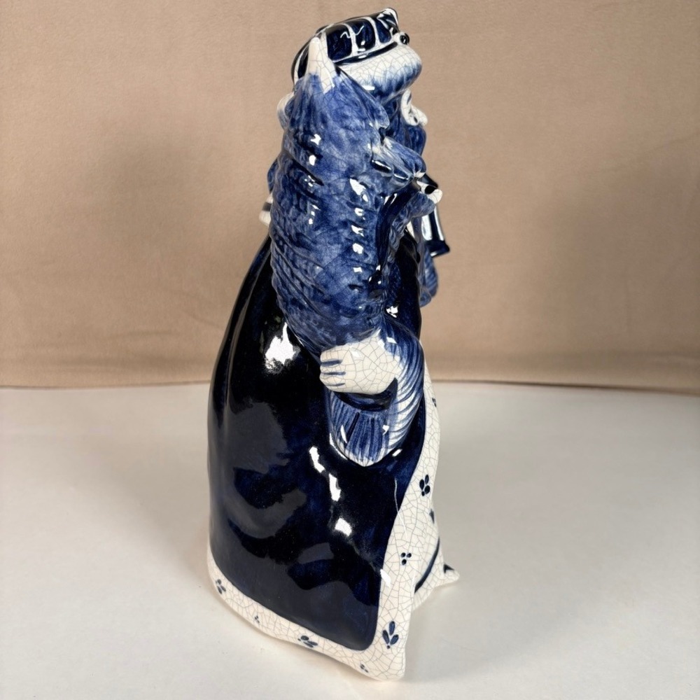 The Potting Shed Dedham Style Santa Figure 10.5" Crackle Glaze Limited Ed 1995 - Picture 7 of 11